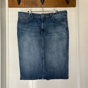 Ralph Lauren Classic Blue Denim Skirt